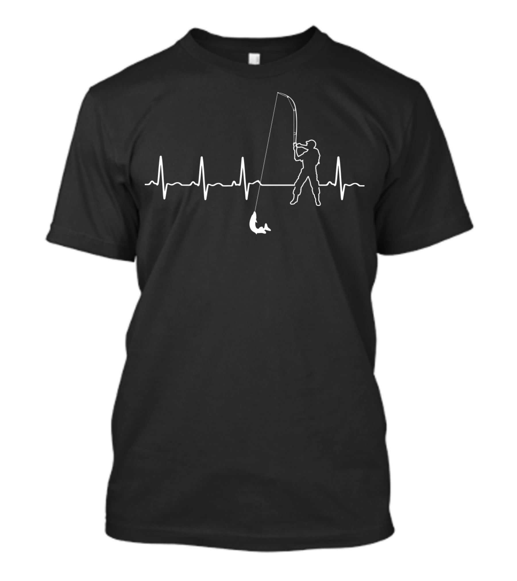 Heartbeat Fishing Line Pulse Catch T-Shirt