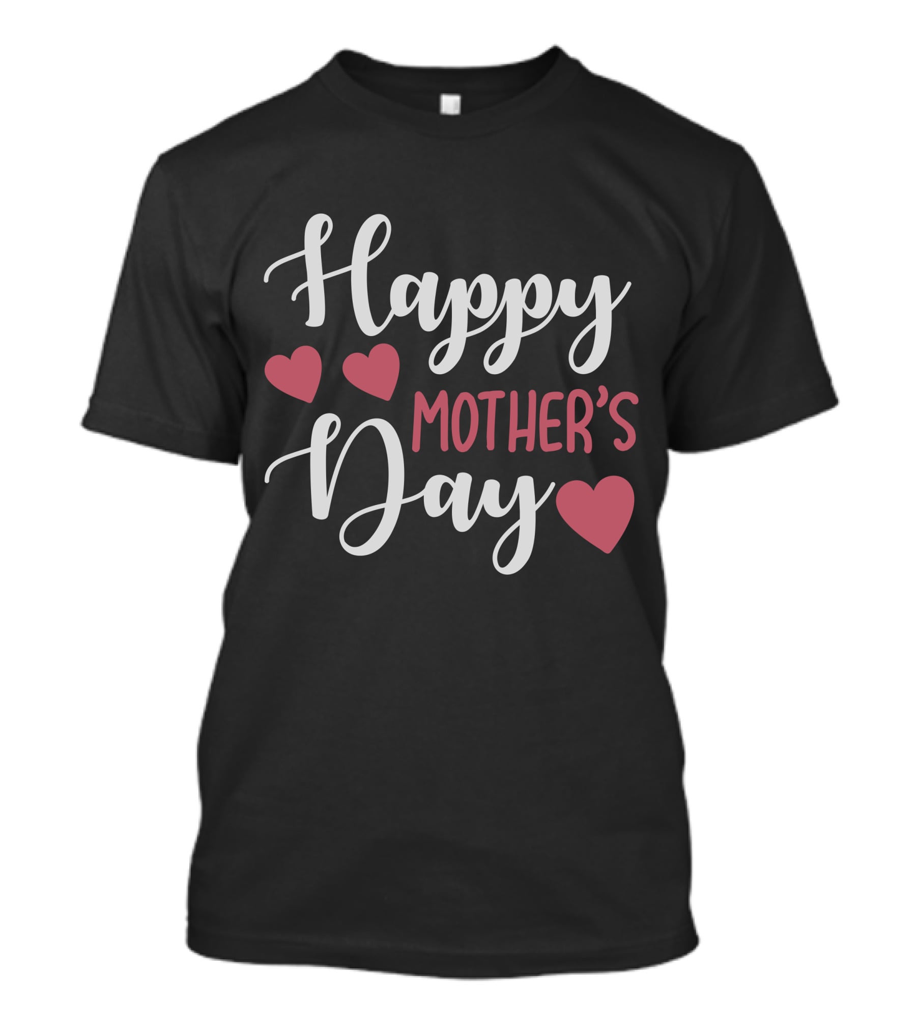 Happy Mother's Day With Heart Icons T-Shirt
