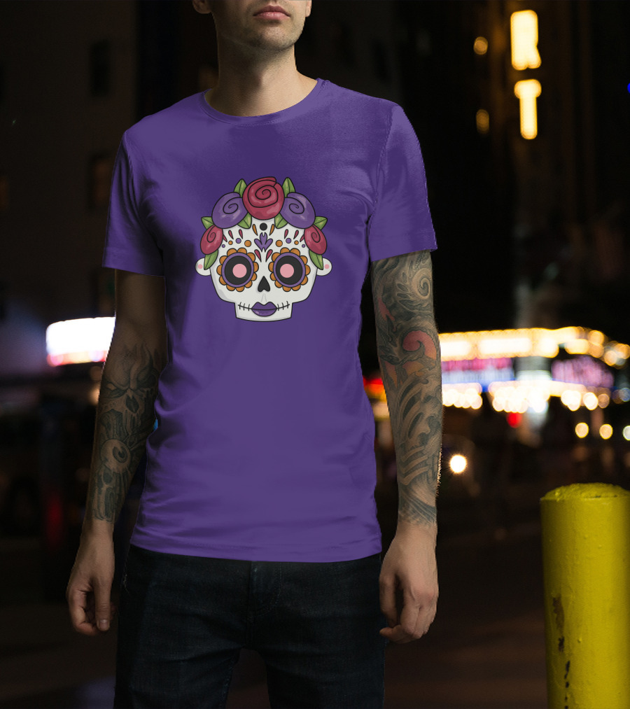 My Style My Hair Sugar Skull Rose Flower T-Shirt