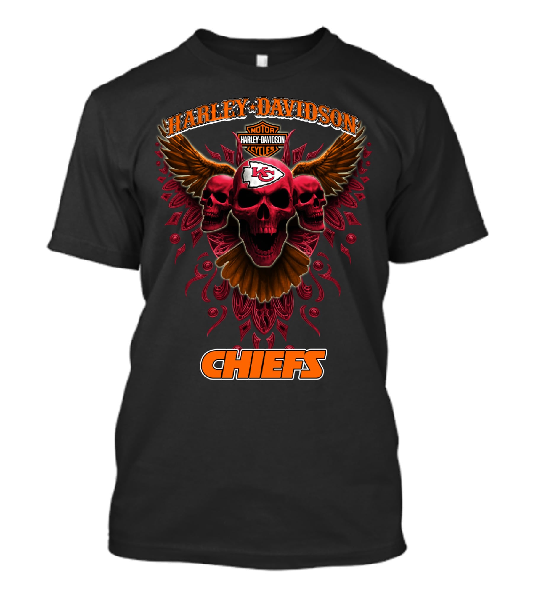 Harley Davidson Motorcycles Kansas City Chiefs Chiefs T-Shirt