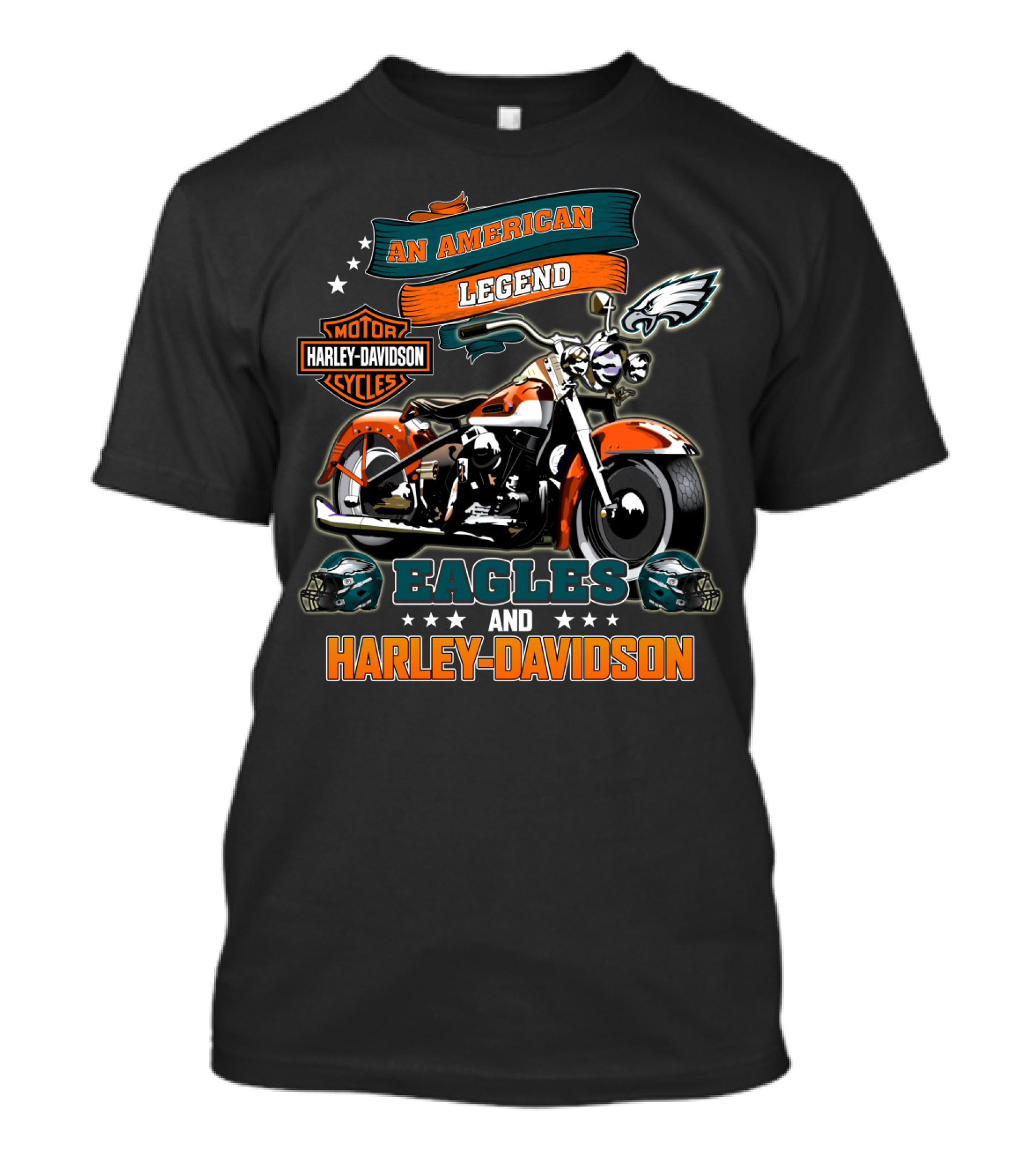 An American Legend Motor Harley Davidson Cycles Eagles And Harley Davidson T-Shirt