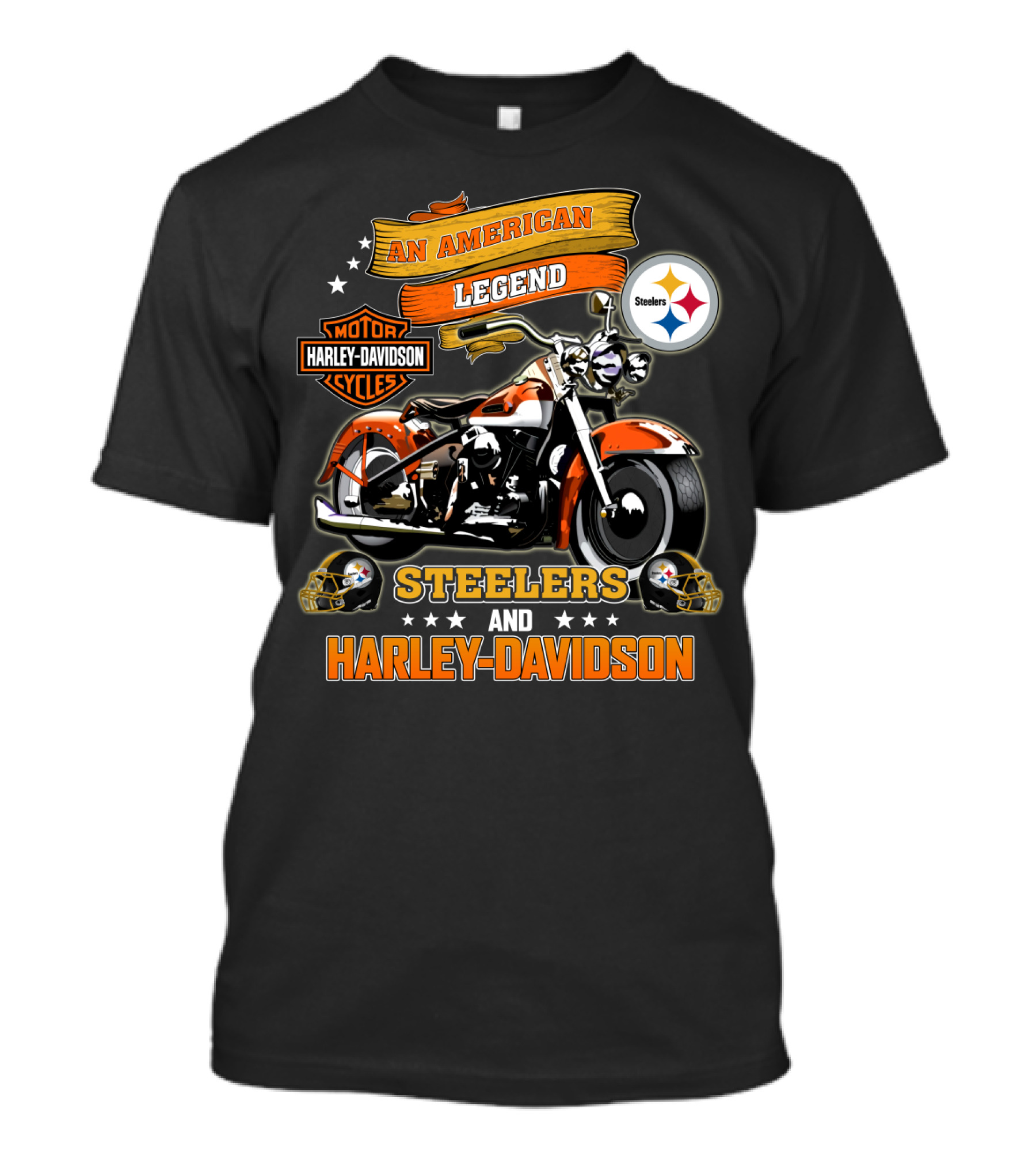 Pittsburgh Steelers And Harley Davidson An American Legend T-Shirt