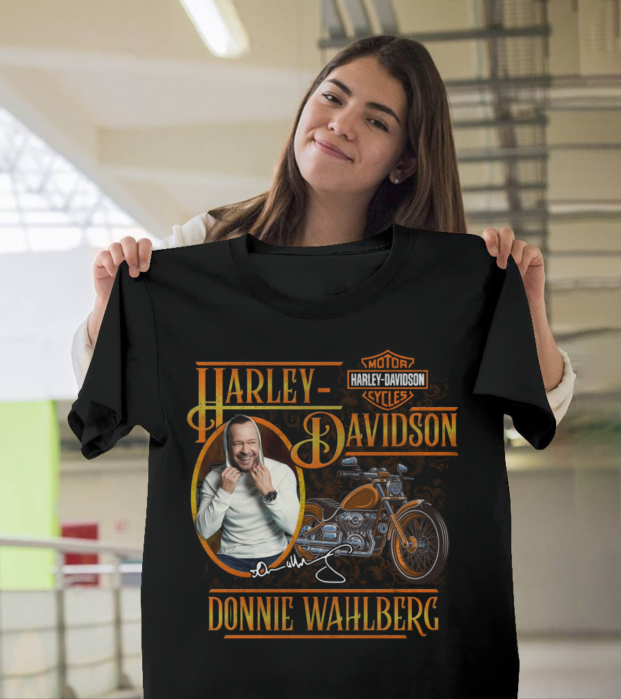 Harley Davidson Motorcycles Donnie Wahlberg Signature Collection T-Shirt