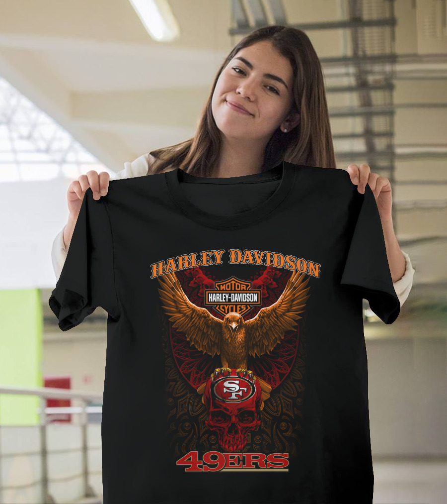 Harley Davidson 49ers Motor Cycles Sf T-Shirt