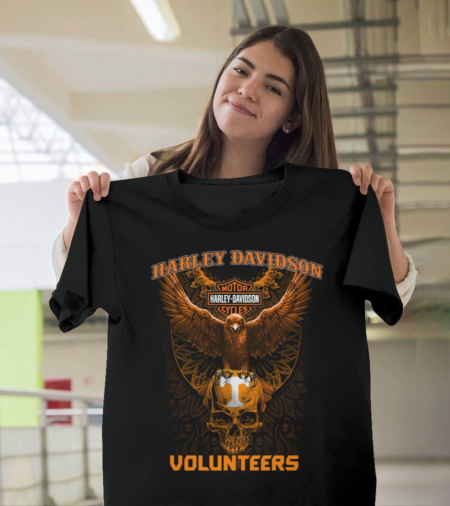 Harley Davidson Tennessee Volunteers Motorcycles T-Shirt