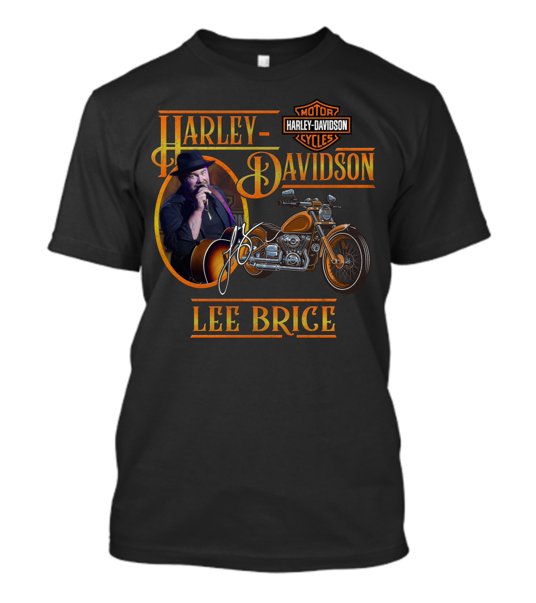 Harley Davidson Lee Brice Motorcycles Signature T-Shirt
