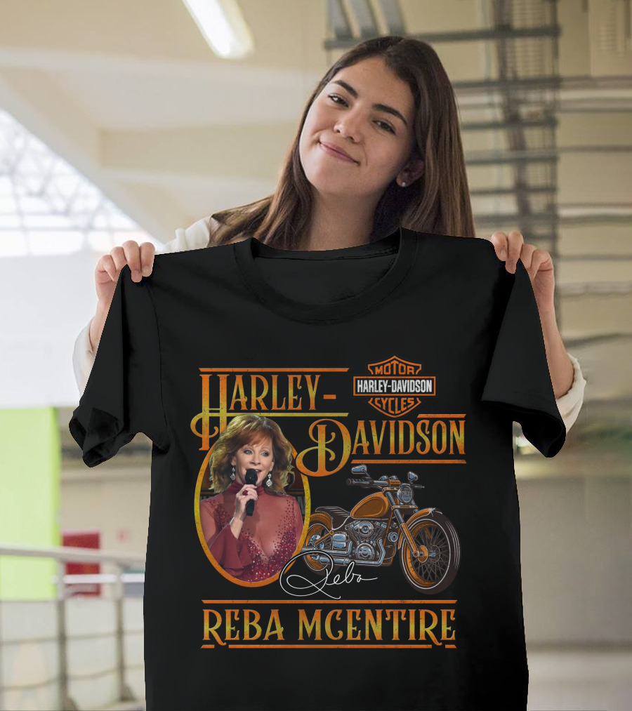 Reba Mcentire Harley Davidson Motor Cycles T-Shirt