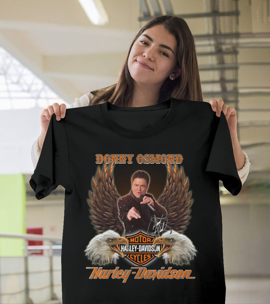 Donny Osmond Harley Davidson Motorcycles Eagles T-Shirt