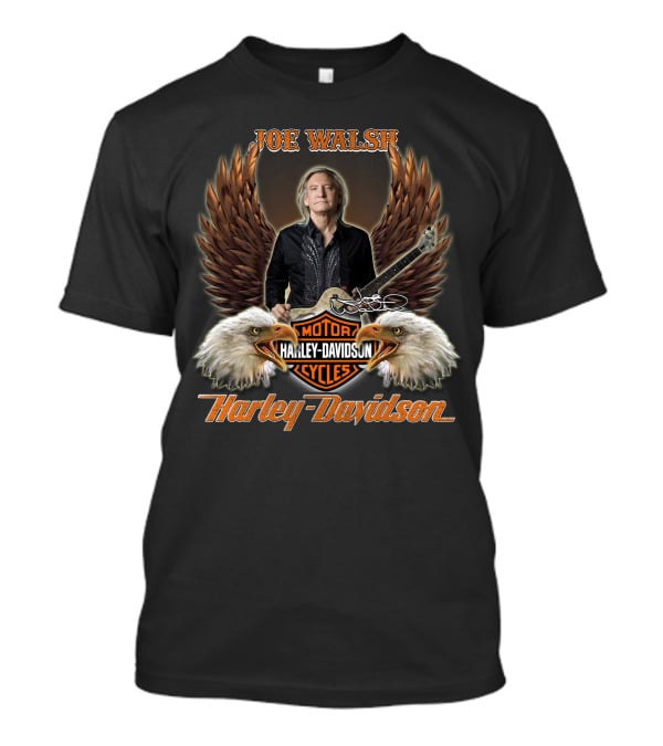 Joe Walsh Harley Davidson Motor Cycles Eagles Guitar T-Shirt