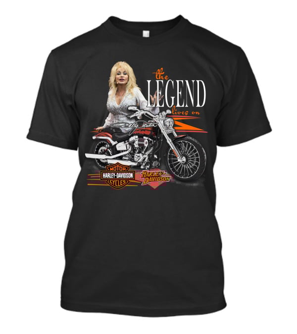 Dolly Parton The Legend Lives On Harley Davidson Cycles T-Shirt