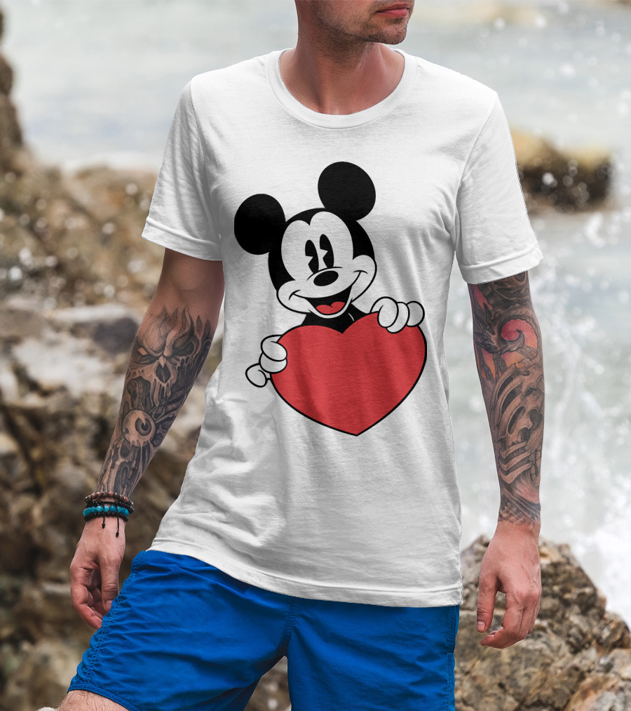 Love Mickey Heart T-Shirt