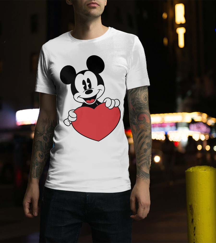 Love Mickey Heart T-Shirt