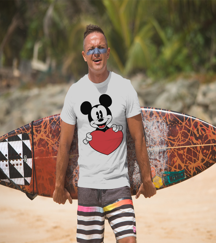 Love Mickey Heart T-Shirt