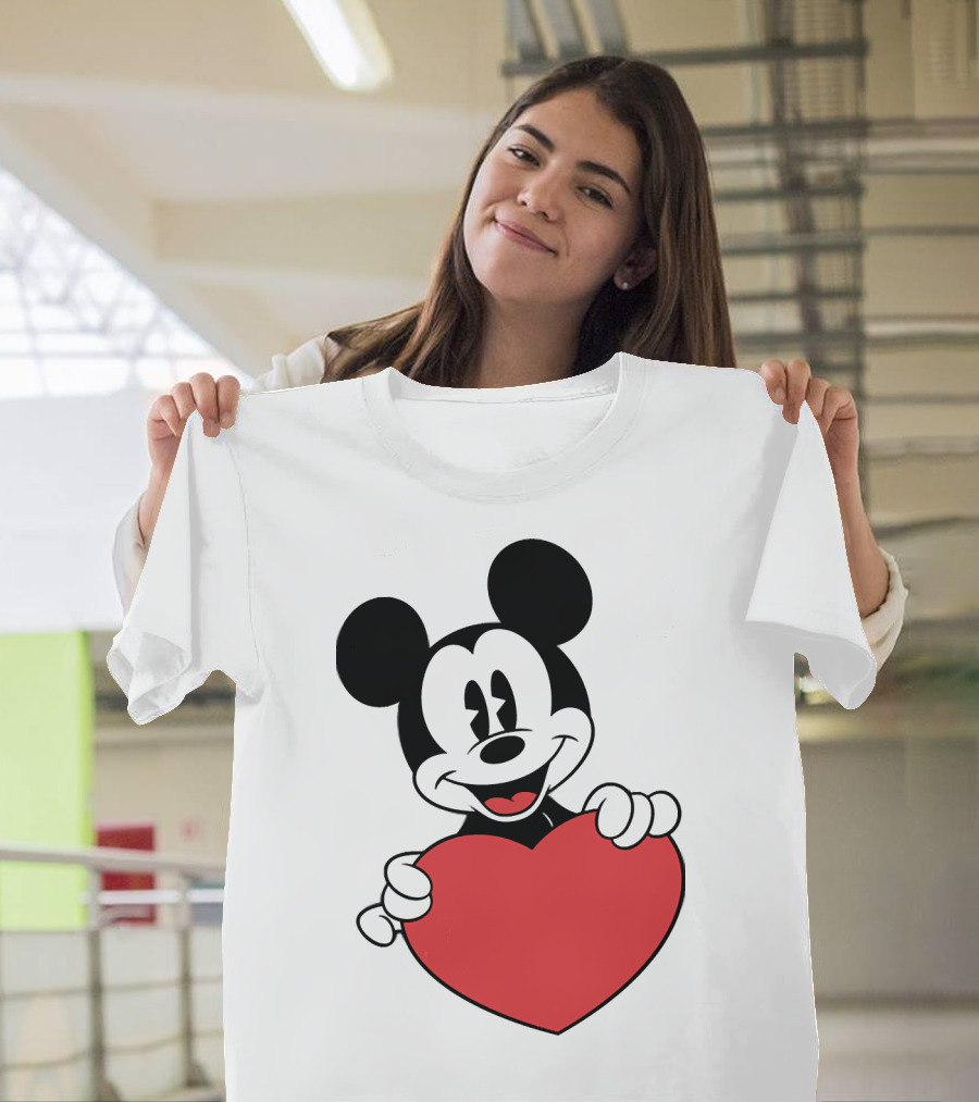 Love Mickey Heart T-Shirt