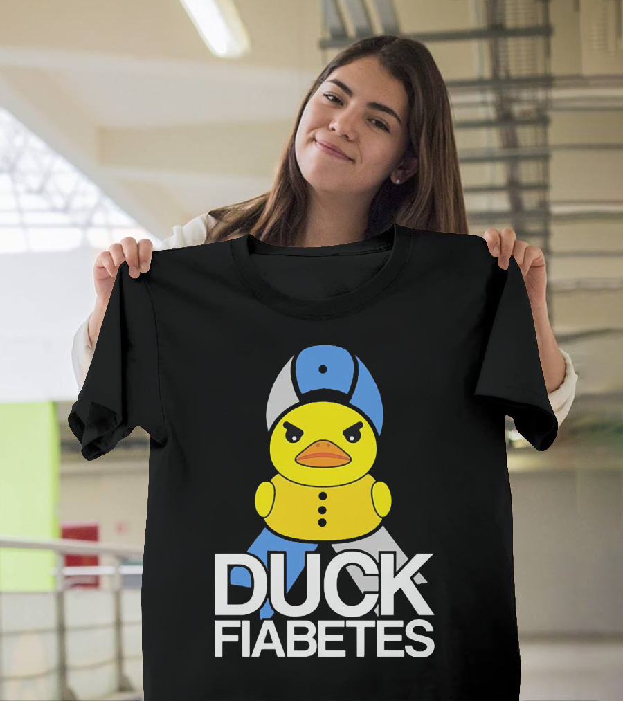 Duck Fiabetes Angry Duck with Hat T-Shirt