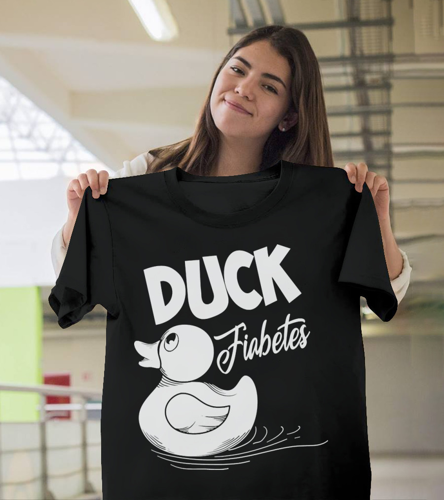 Duck Fiabetes Funny Cool Diabetes Awareness Support T-Shirt
