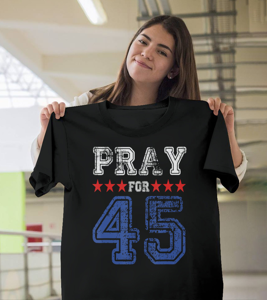 Vintage Pray For 45 Stars T-Shirt