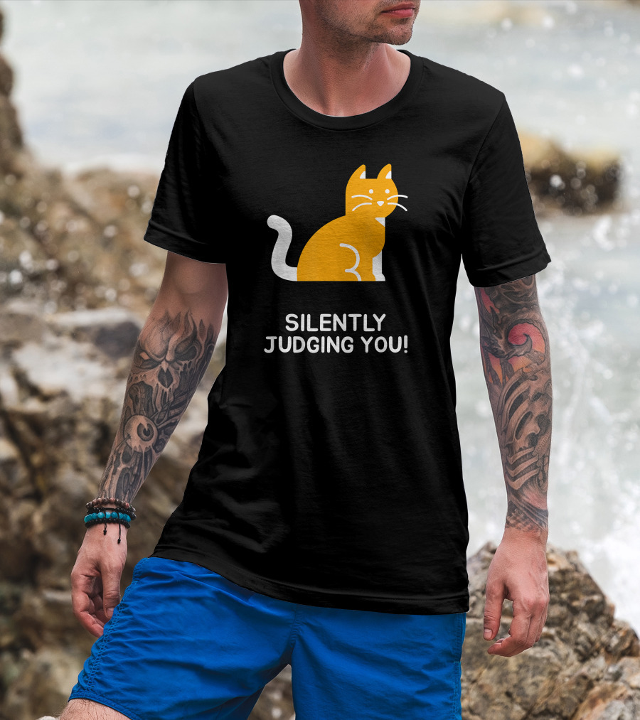 Silently Judging You Funny Cat T-Shirt