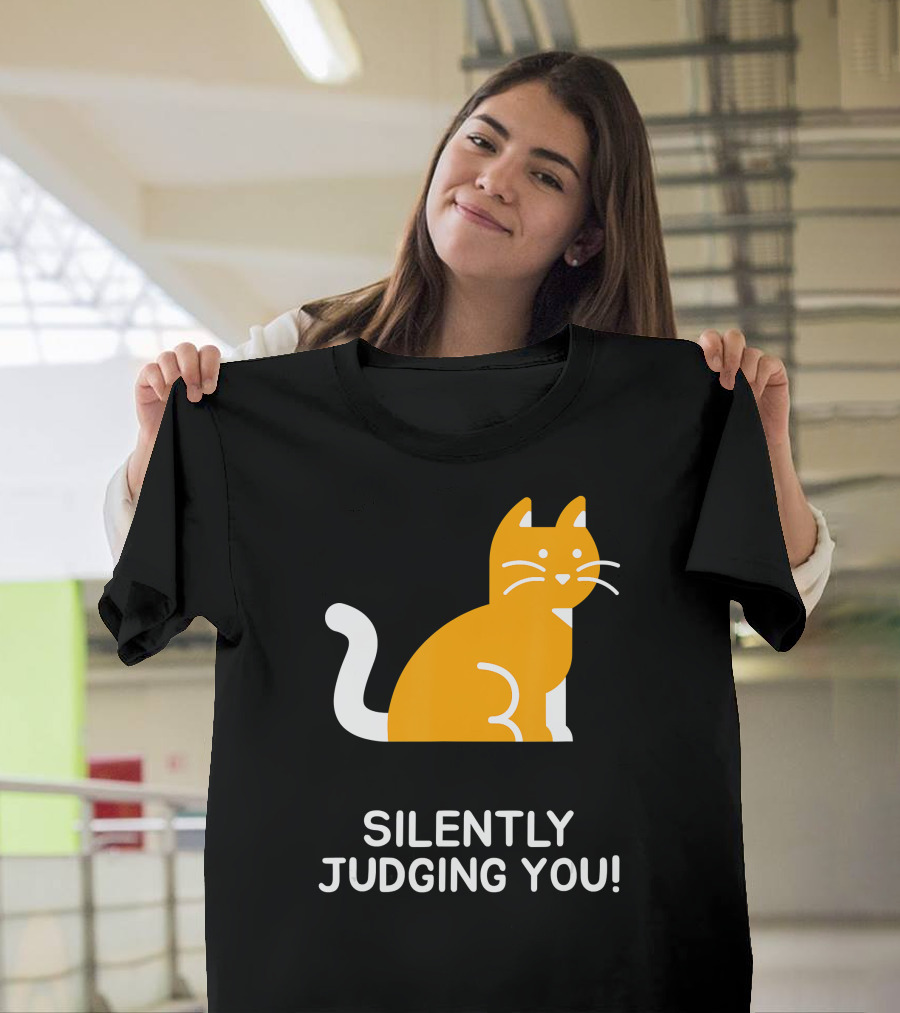 Silently Judging You Funny Cat T-Shirt