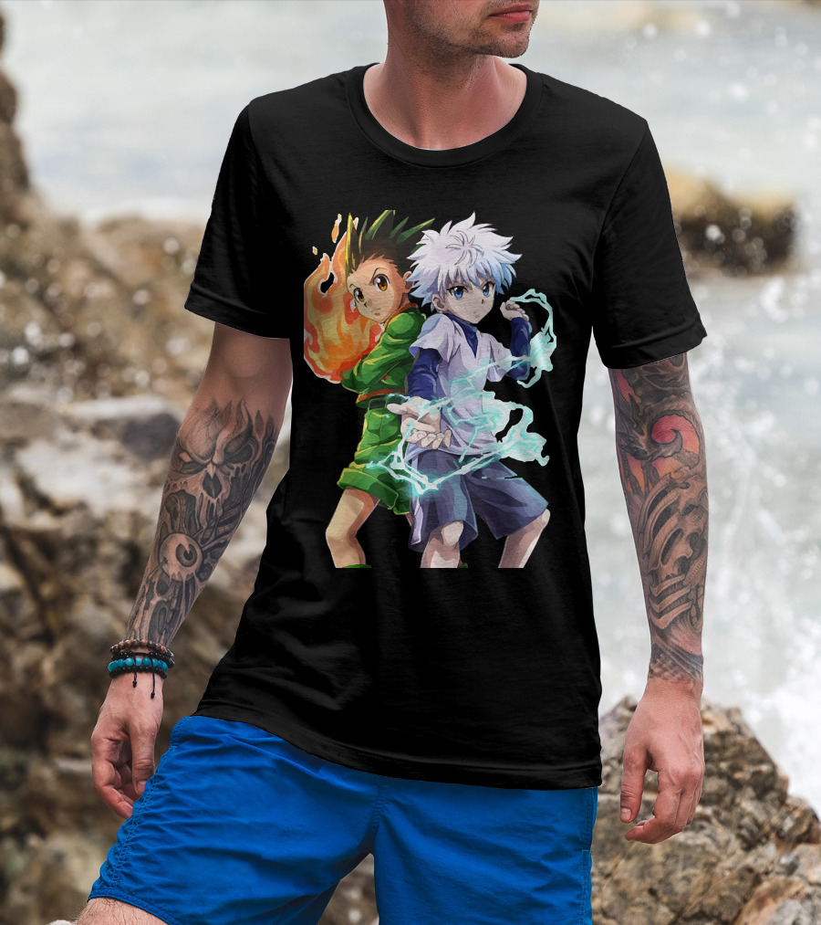 Gon And Killua Hunter X Hunter Energy Powers 76 T-Shirt