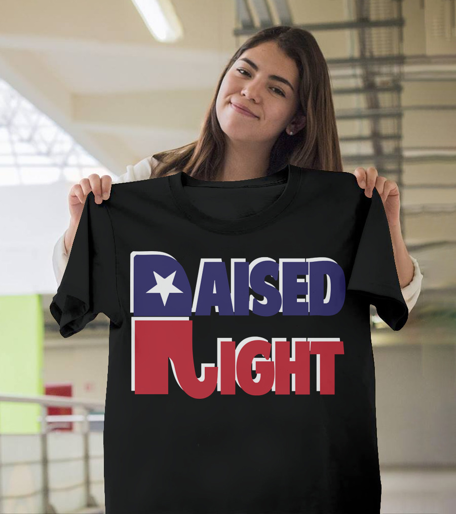 Republican Raised Right GOP Elephant Star T-Shirt