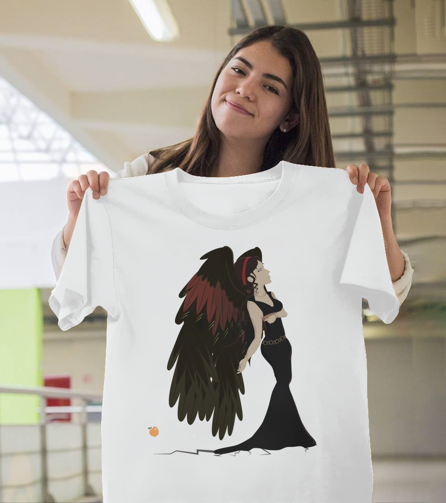 Eris Mythical Goddess Winged Figure with Golden Apple T-Shirt