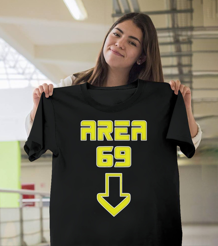 Area 69 Futuristic Meme Arrow T-Shirt