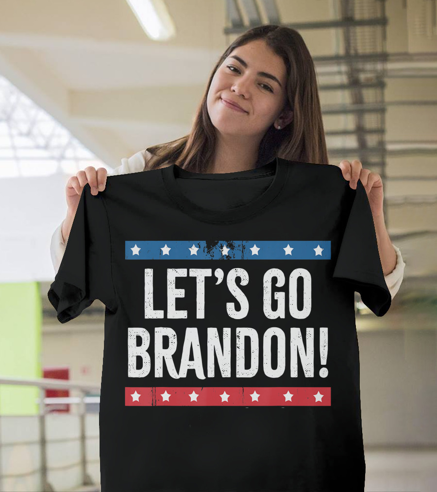 Let's Go Brandon Patriotic Vintage Stars Banner T-Shirt