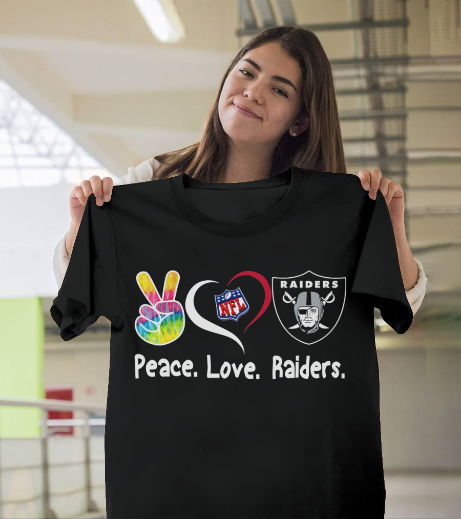 Peace Love NFL Raiders T-Shirt