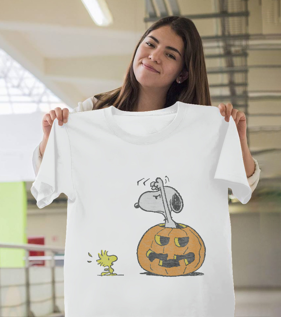 Halloween Snoopy Woodstock Pumpkin Peanuts T-Shirt