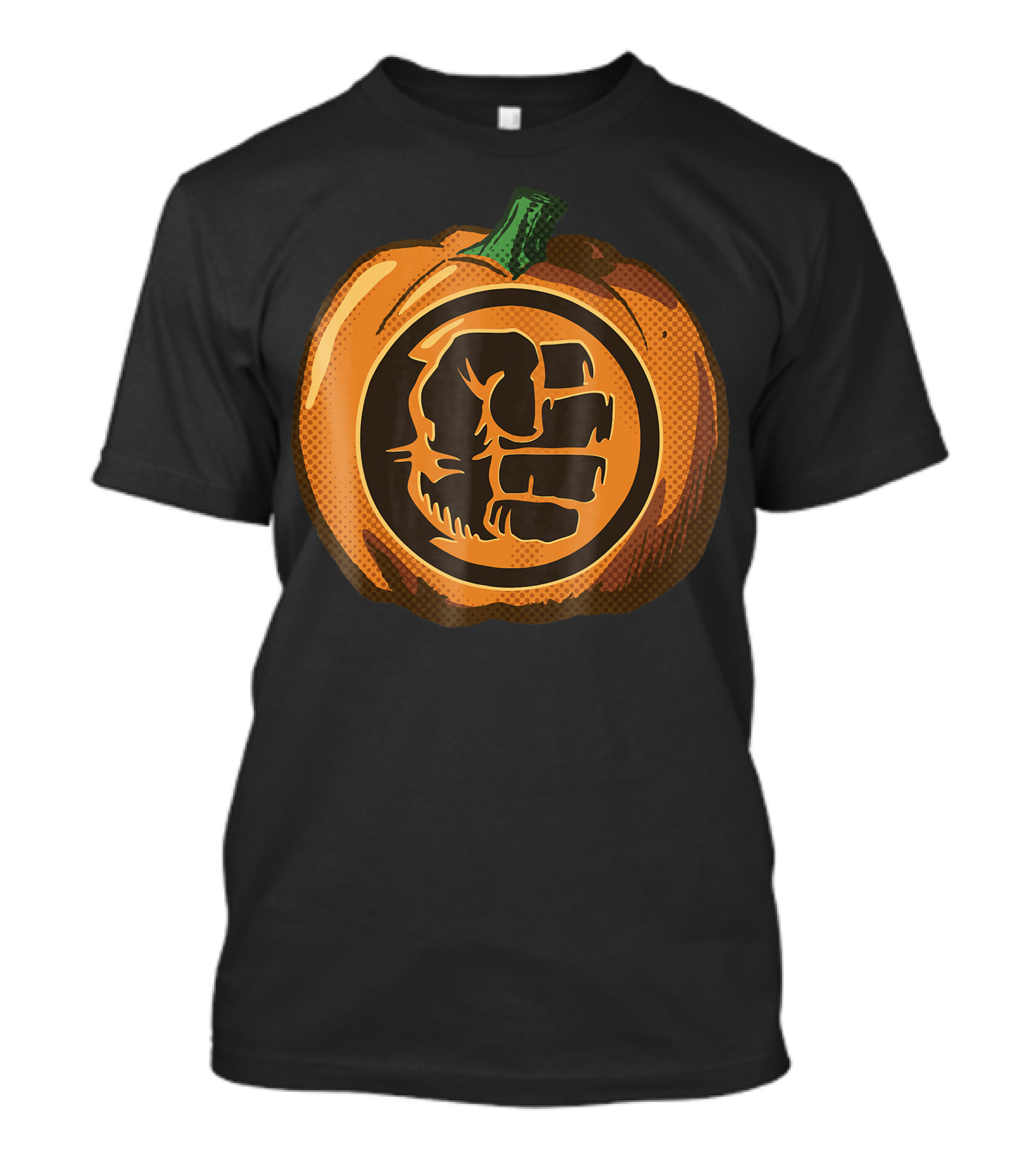 Hulk Fist Pumpkin Halloween Fusion In Comic T-Shirt