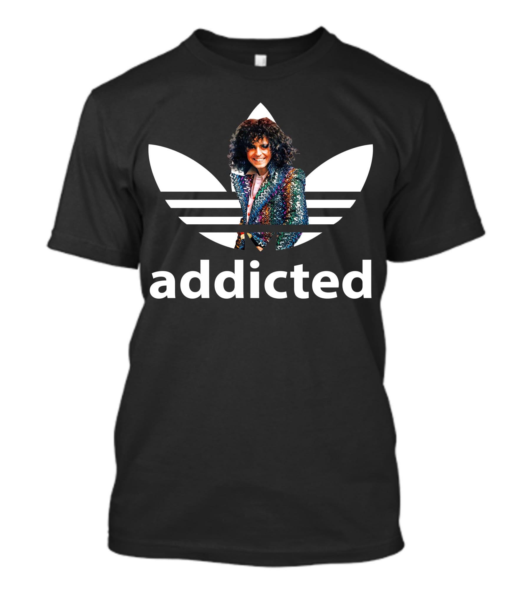 Awesome Marc Bolan Addicted Trefoil T-Shirt