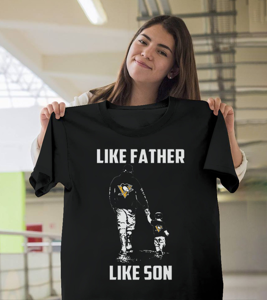 Penguins Like Father Like Son Pittsburgh Family Bond T-Shirt
