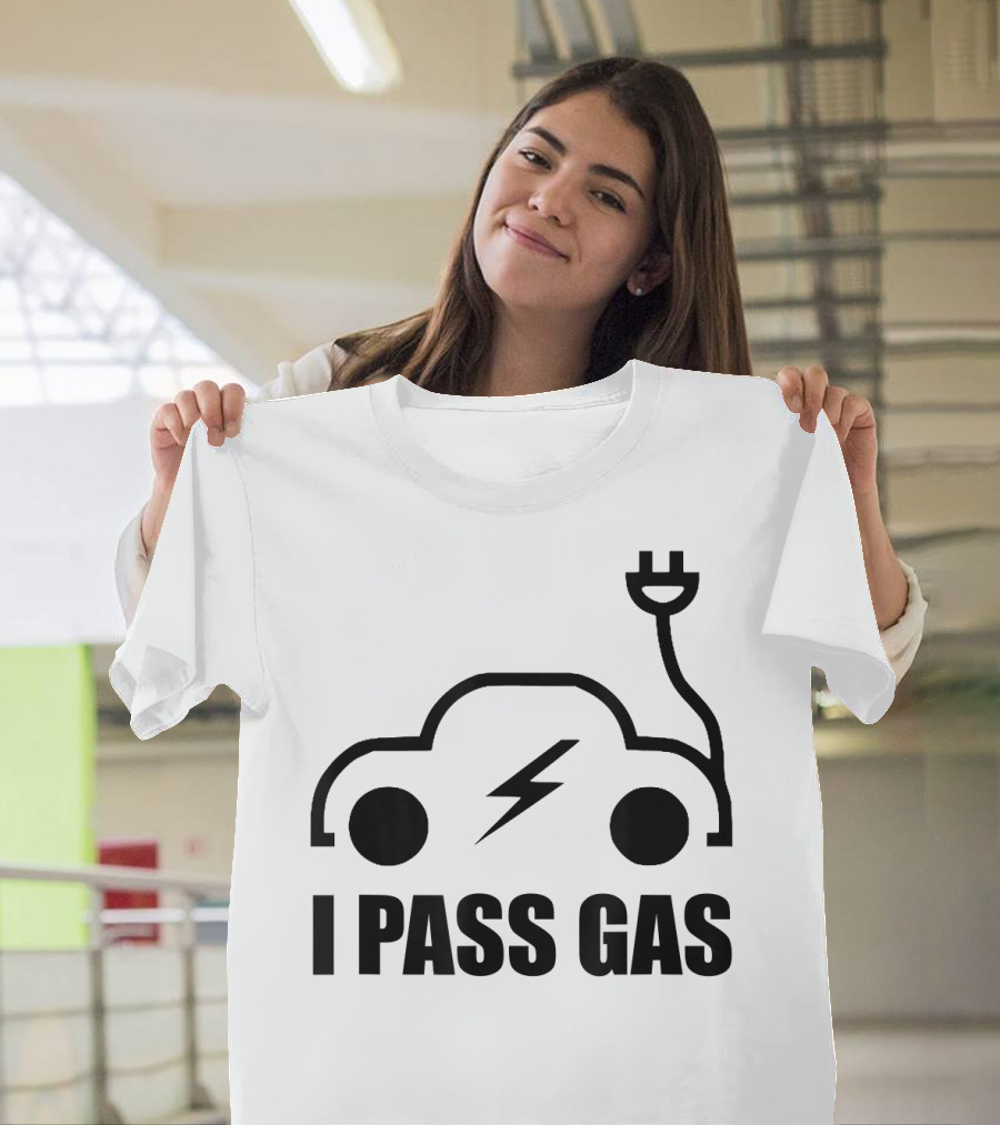 Electric Vehicle I Pass Gas Plug T-Shirt
