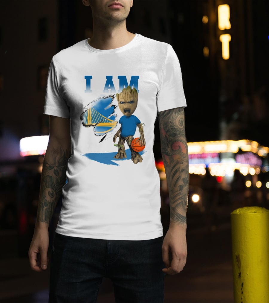 I Am Golden State Warriors Groot Basketball Character T-Shirt