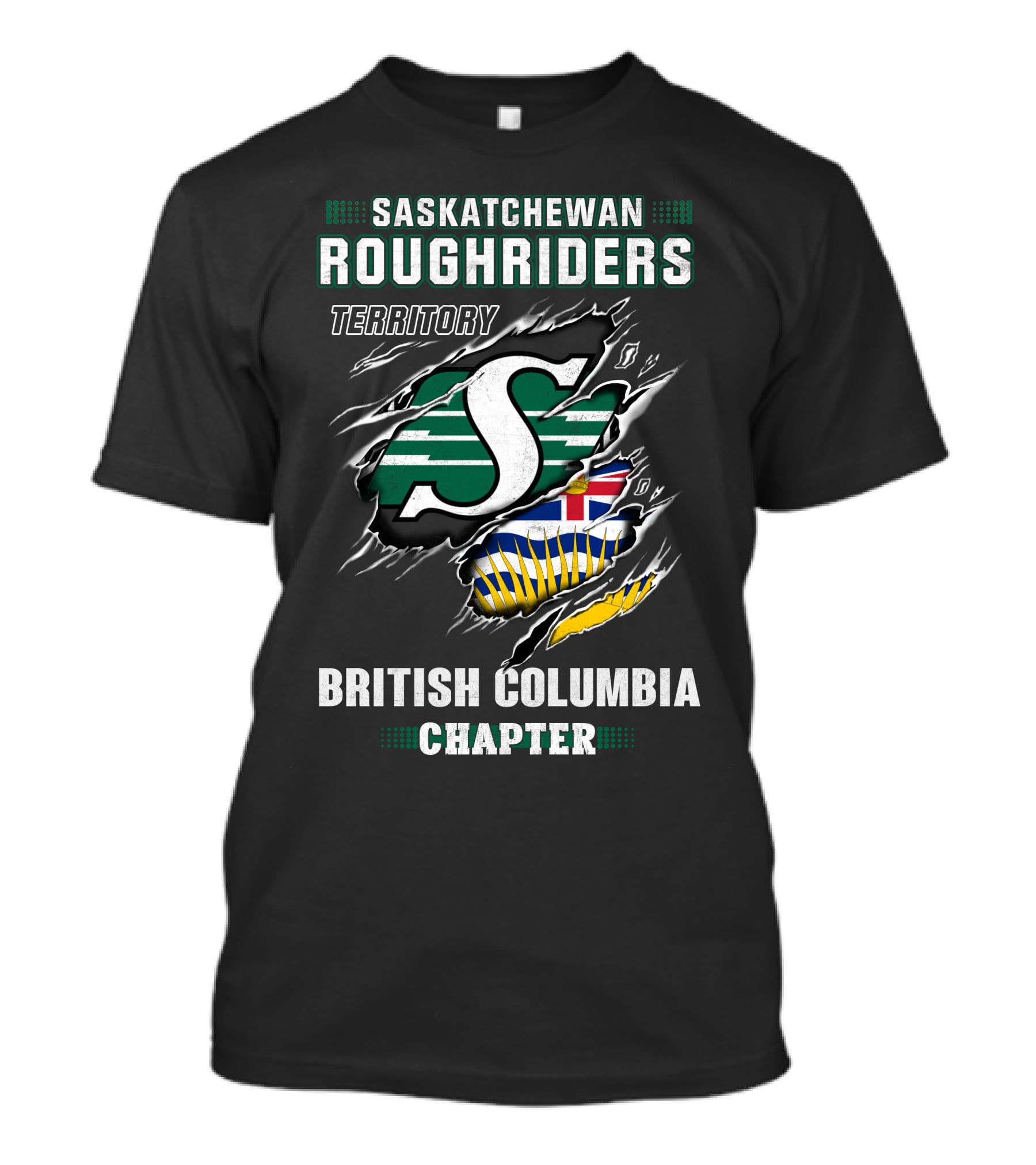 Saskatchewan Roughriders Territory British Columbia Chapter T-Shirt