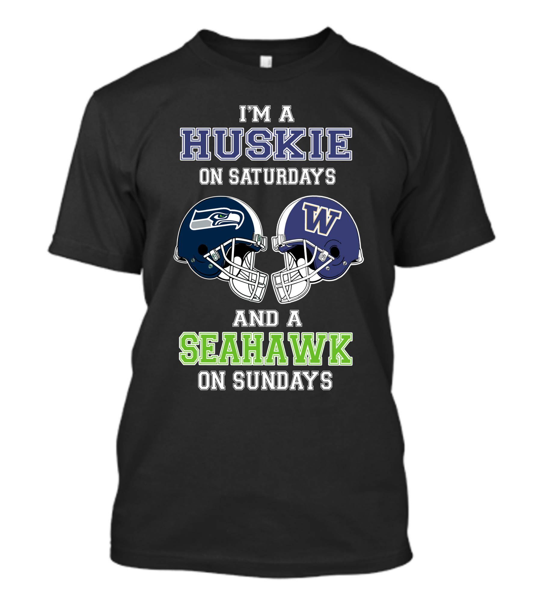 I'm A Huskie On Saturdays And A Seahawk On Sundays T-Shirt