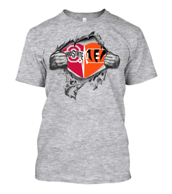 Ohio State Buckeyes Bengals It's In My Heart T-Shirt