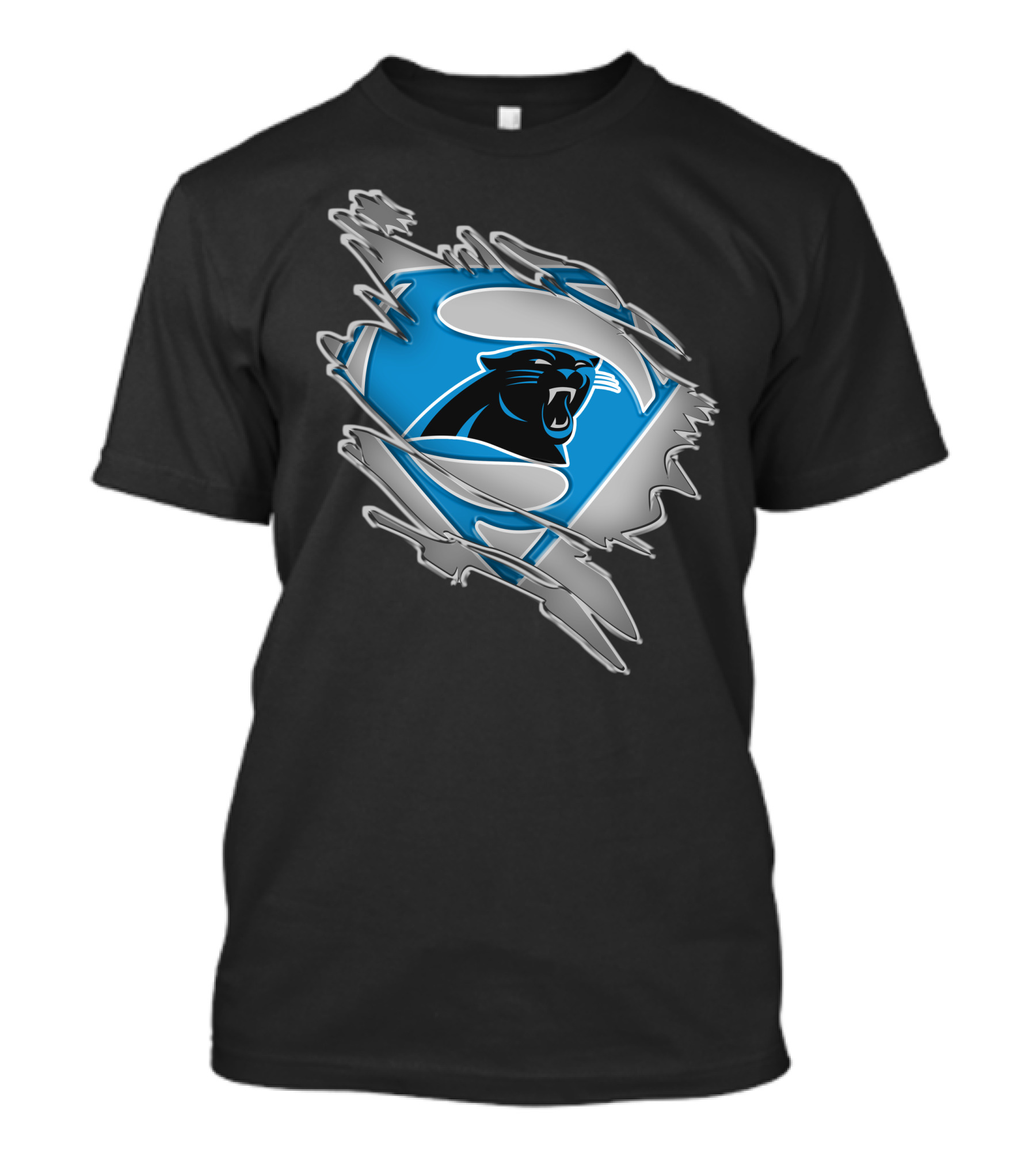 Panthers Superman Logo Crossover Rebellion Emblem T-Shirt