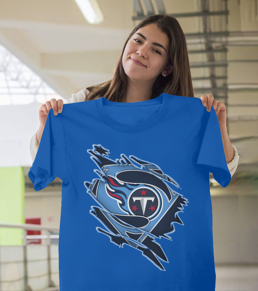 Tennessee Titans Superman Logo Fusion T-Shirt