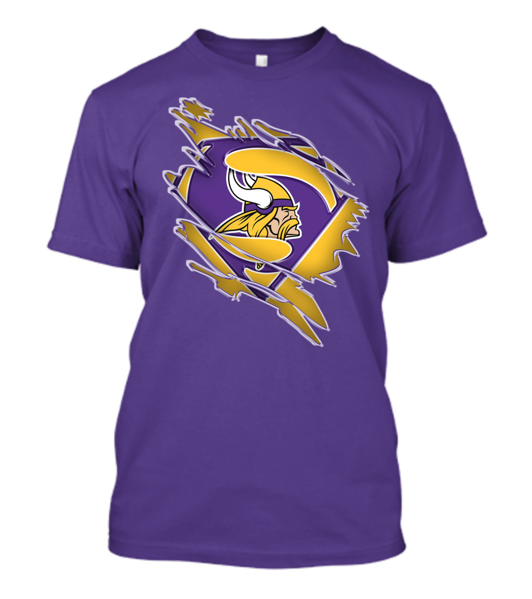 Minnesota Vikings Superman Logo Fusion T-Shirt