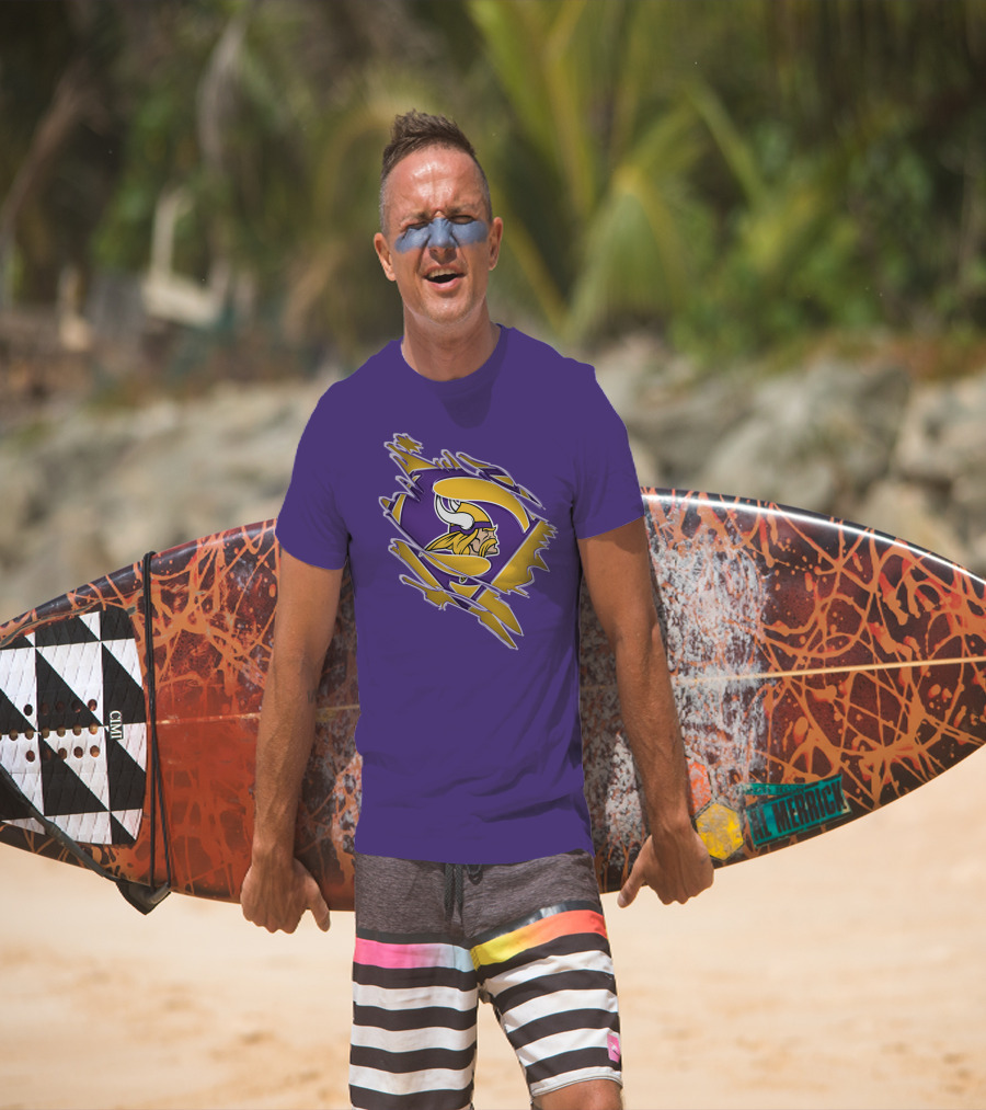 Minnesota Vikings Superman Logo Fusion T-Shirt