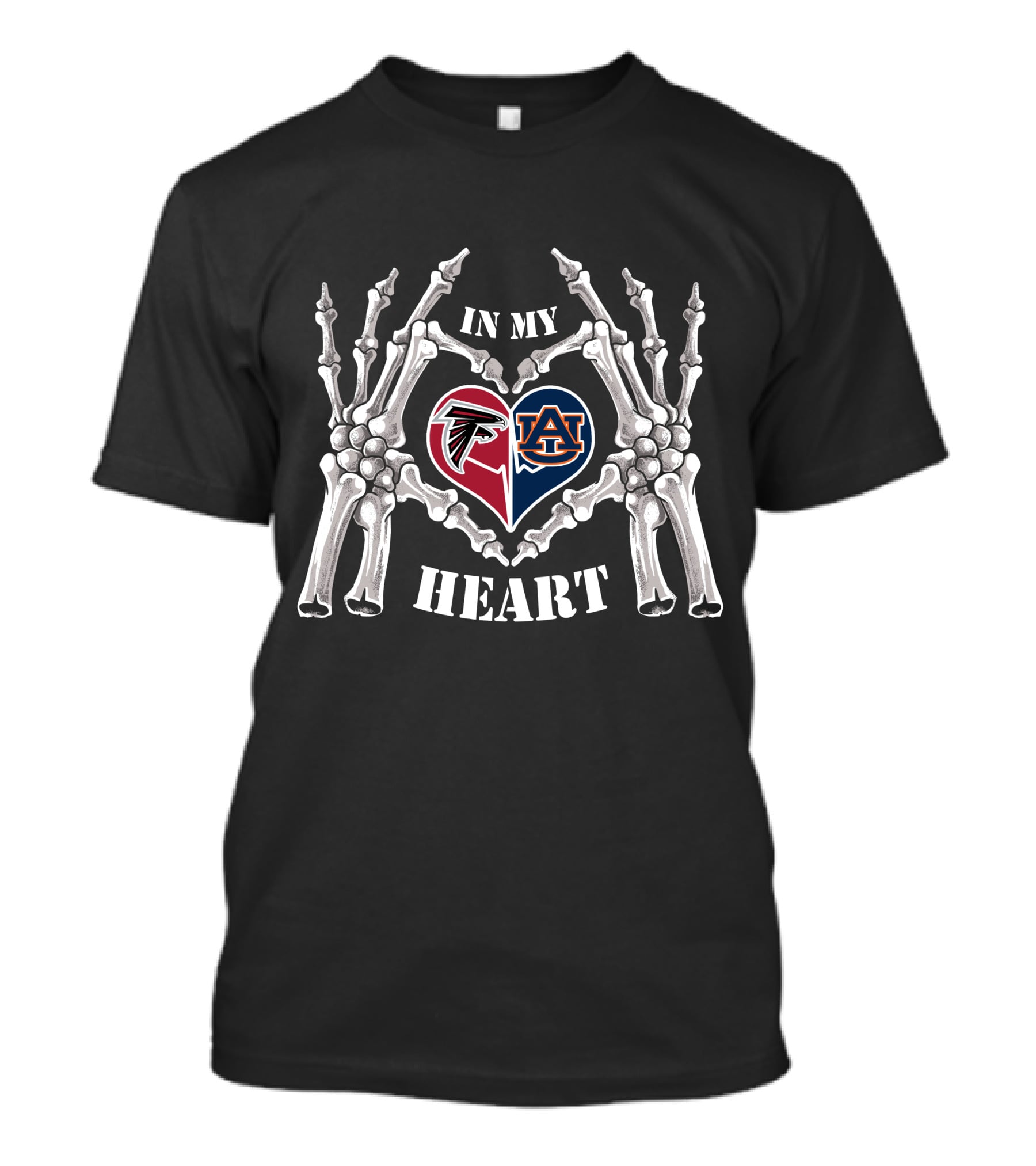 Atlanta Falcons Auburn Tigers In My Heart T-Shirt