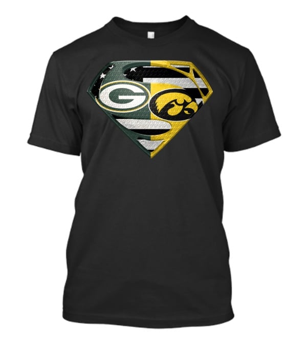 Green Bay Packers Iowa Hawkeyes Super Shield Combo T-Shirt