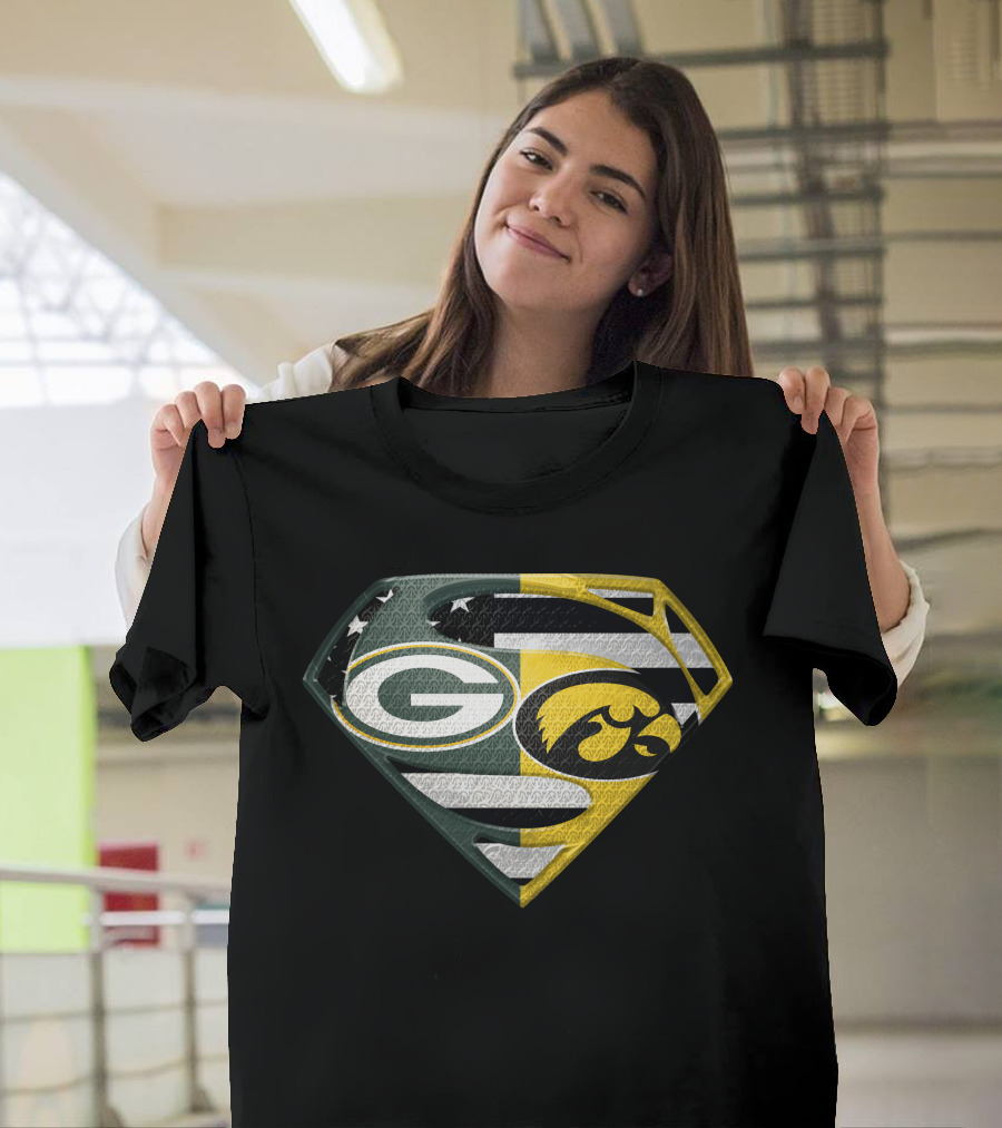 Green Bay Packers Iowa Hawkeyes Super Shield Combo T-Shirt