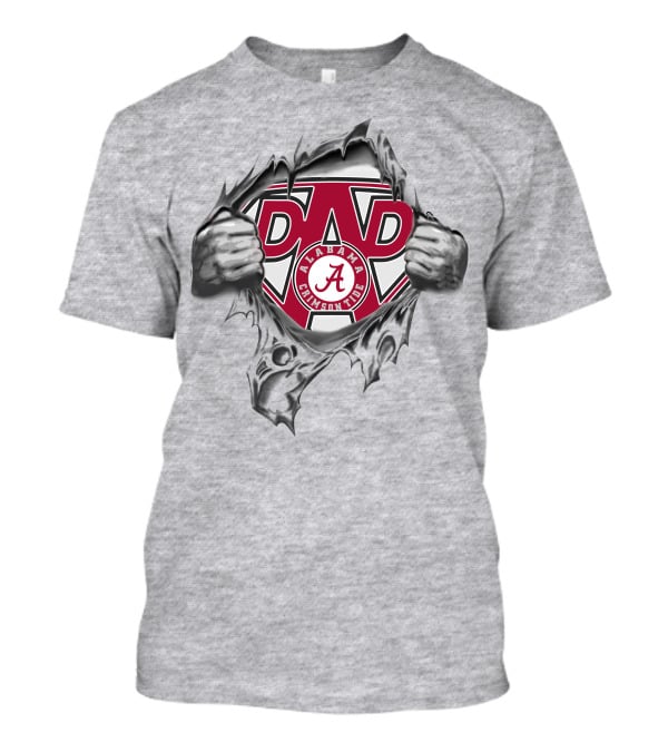 Alabama Crimson Tide Super Dad Hero T-Shirt
