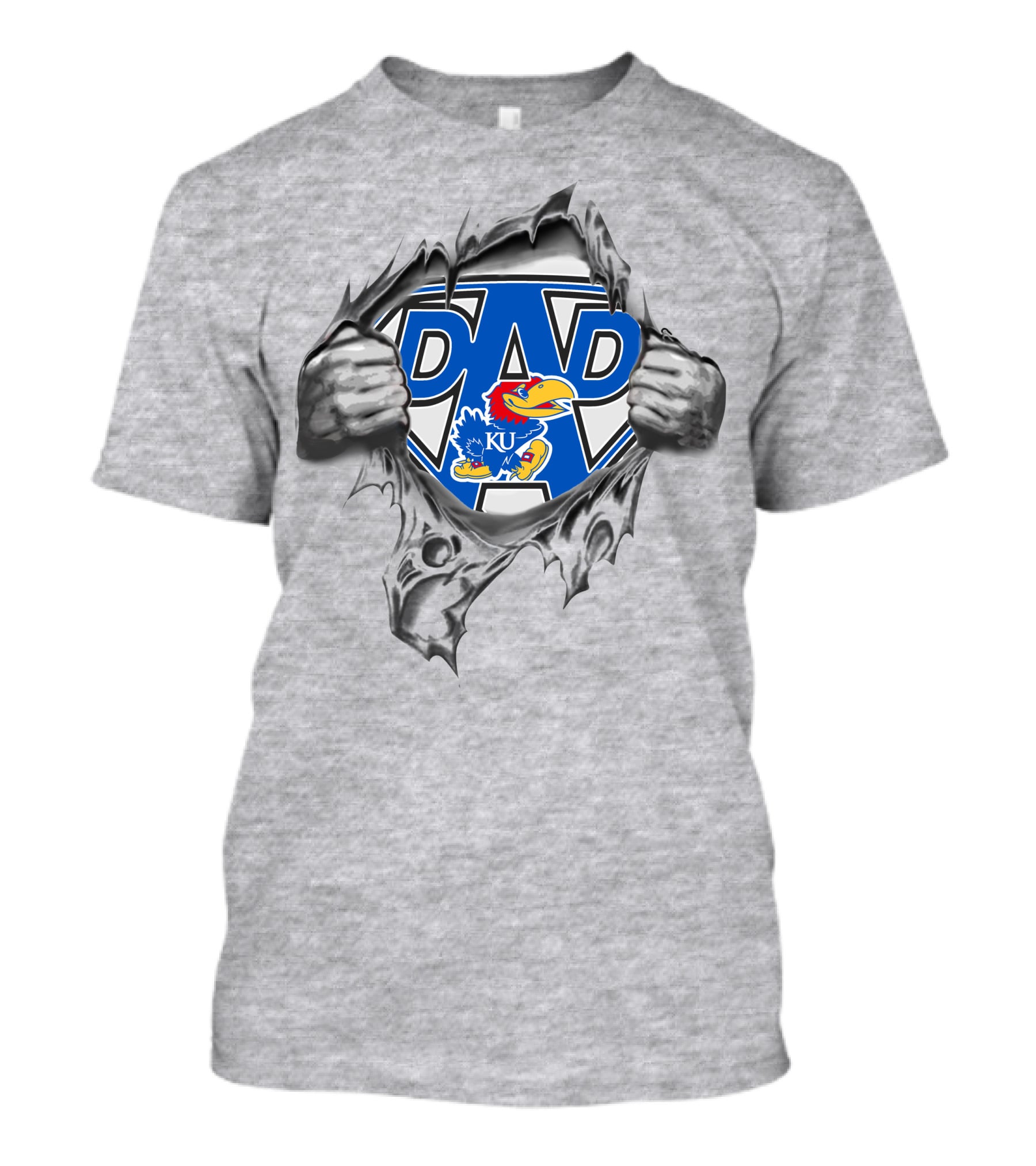 Kansas Jayhawks Super Dad KU T-Shirt