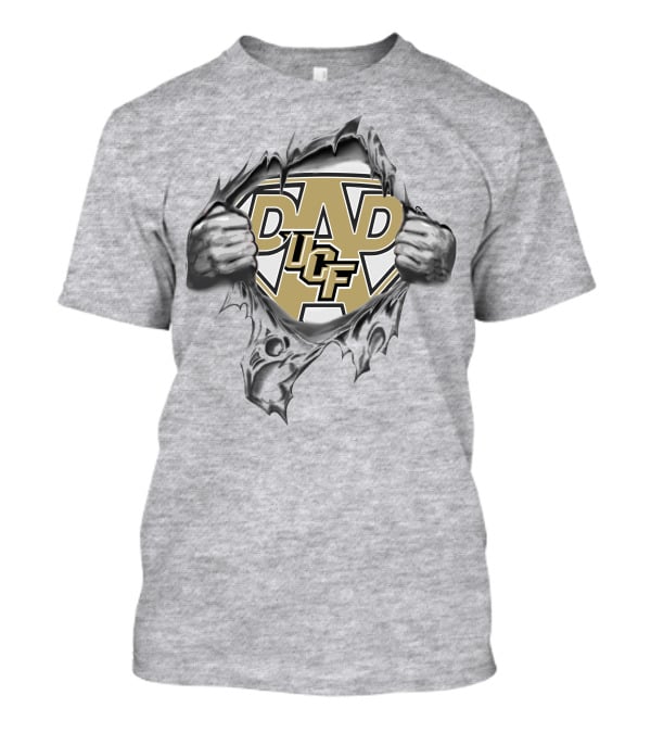UCF Knights Dad Super Dad Logo Tear T-Shirt