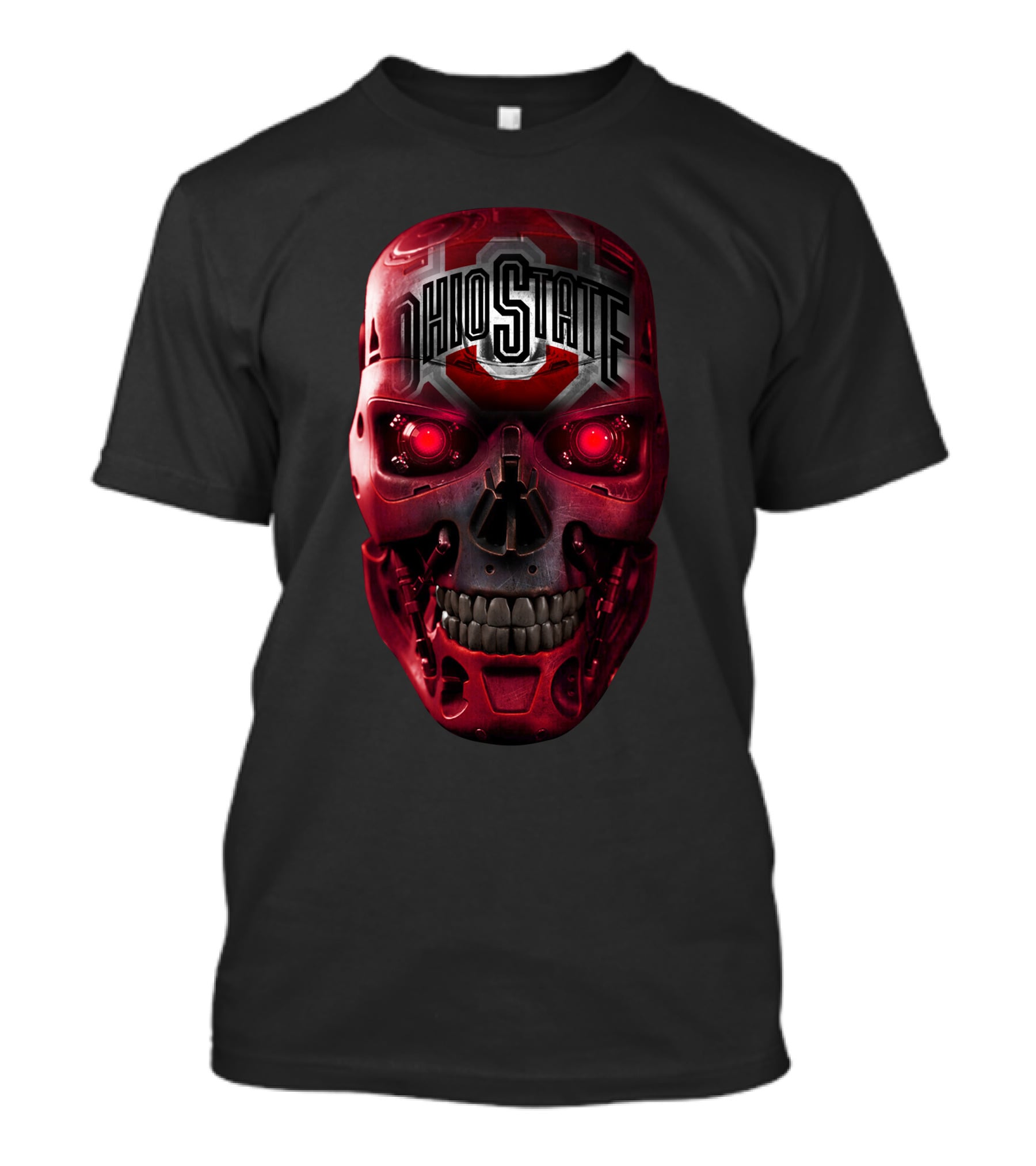 Ohio State Skull Red Eyes T-Shirt