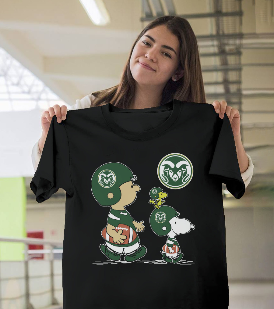 Colorado State Rams Football Characters With Helmets T-Shirt